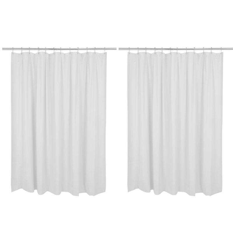 Doublure de rideau de douche Strausstown PEVA, H 72 po x l 72 po, Bourgogne