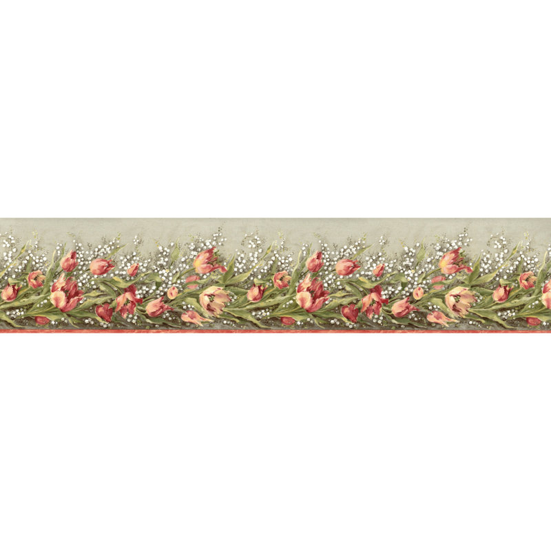 Meryn, tulipes et bordure du muguet
