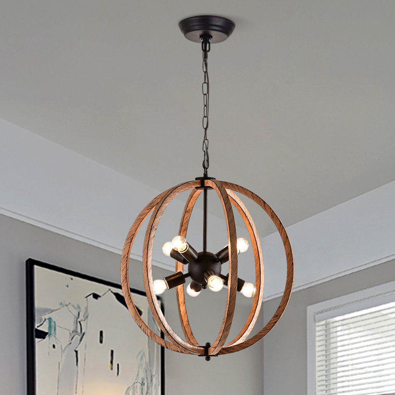 Lustre sphérique Spoutnik à 8 lumières Rathbun
