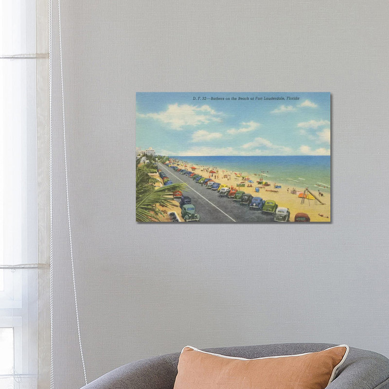 Beach Postcard II 1 Piece Wrapped Canvas Wall Art, 66.04 cm H x 45.72 cm W x 3.175 cm D