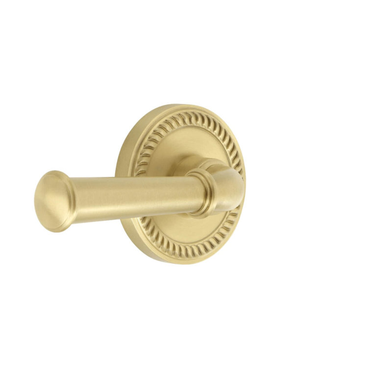 Grandeur Newport Rosette Passage avec levier Georgetown, 2 3/4", Laiton satiné, Gauche