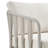 Scheer Cream Metal Outdoor Swivel Lounge Chair With Pearl Cushions