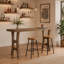63-Inch Bar Table, Solid Wood Counter Height Pub Table for Kitchen Dining Bistro (Without Chair)