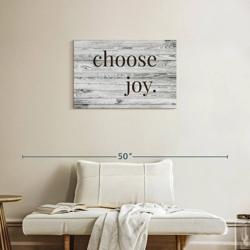 Choose Joy Typography, 20" H x 30" W