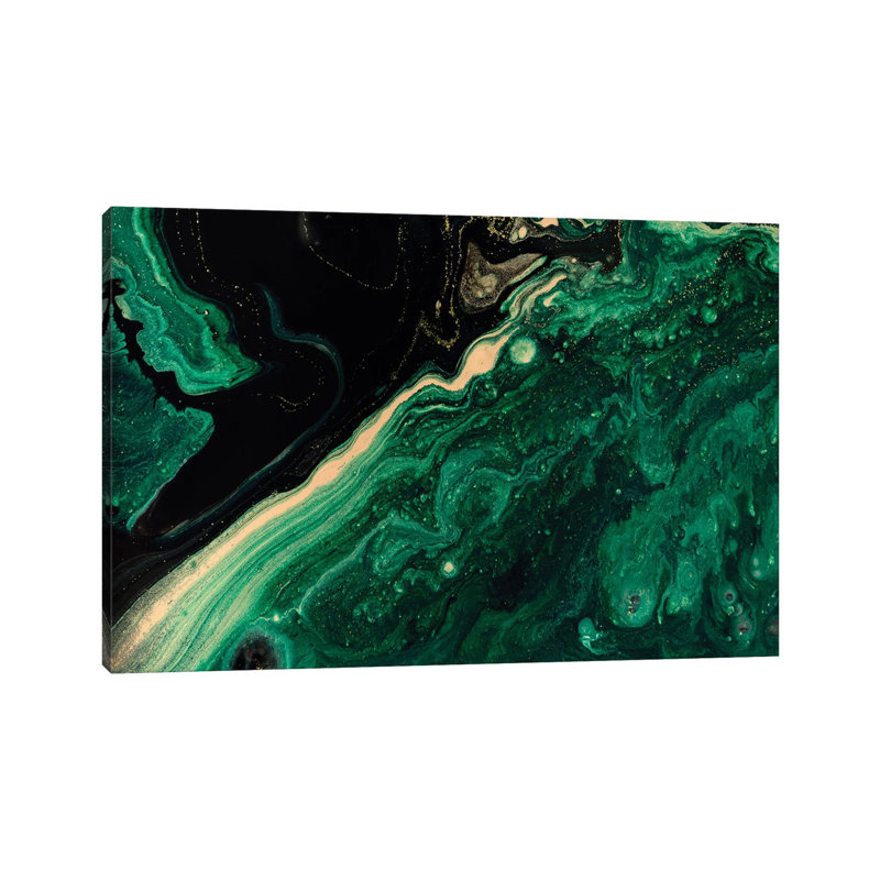 Emerald Marble - Print on Canvas, Wrapped Canvas, 30.48 cm H x 45.72 cm W