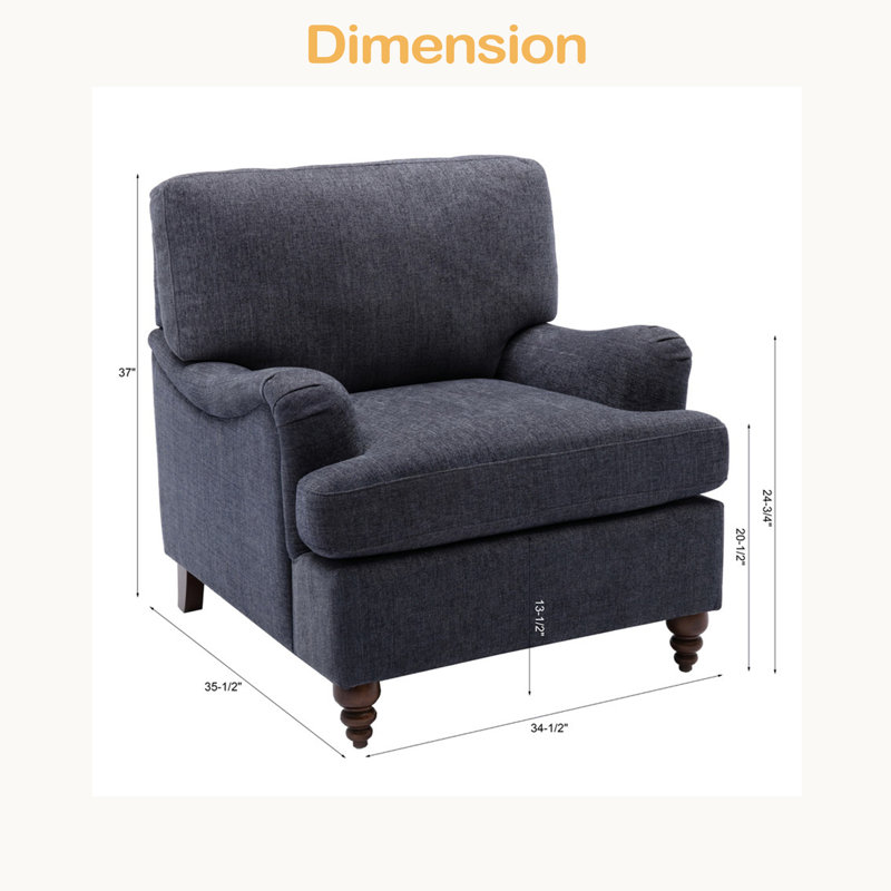 Chaise avec accoudoirs, Marine