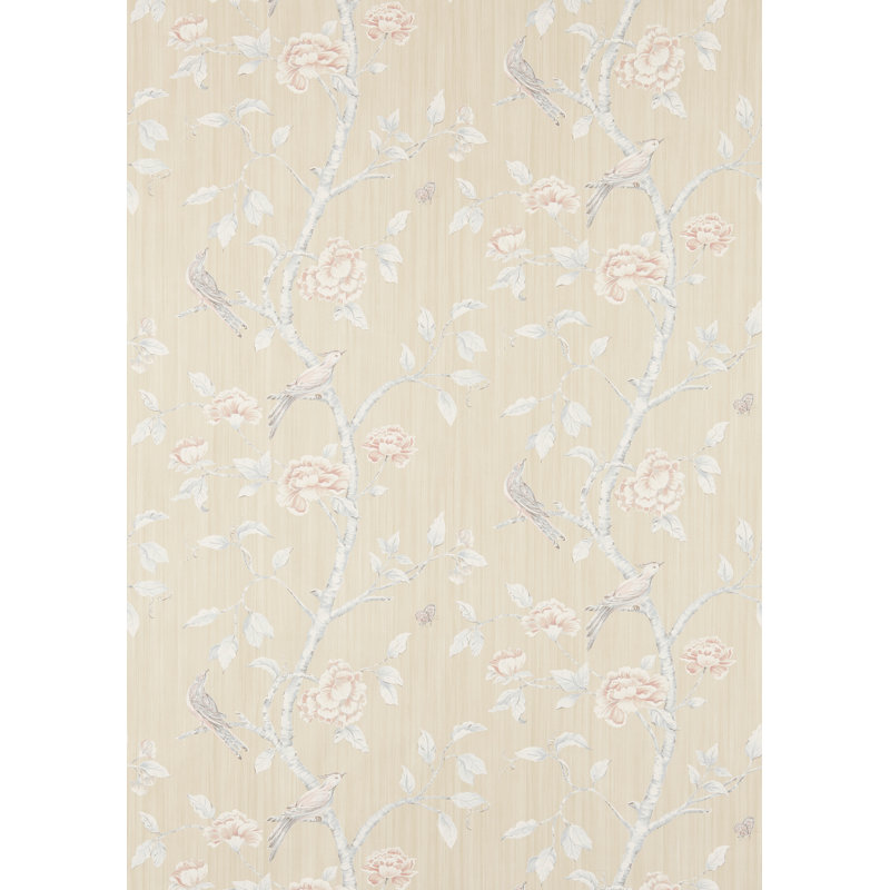 Woodville Wallpaper, White Clay