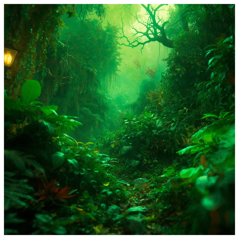 Couvertures Lush Green Jungle, 60in W x 80in H