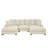 Arzuaga 89" Wide Reversible Modular Corner Sectional with Ottoman-366894467-365474547