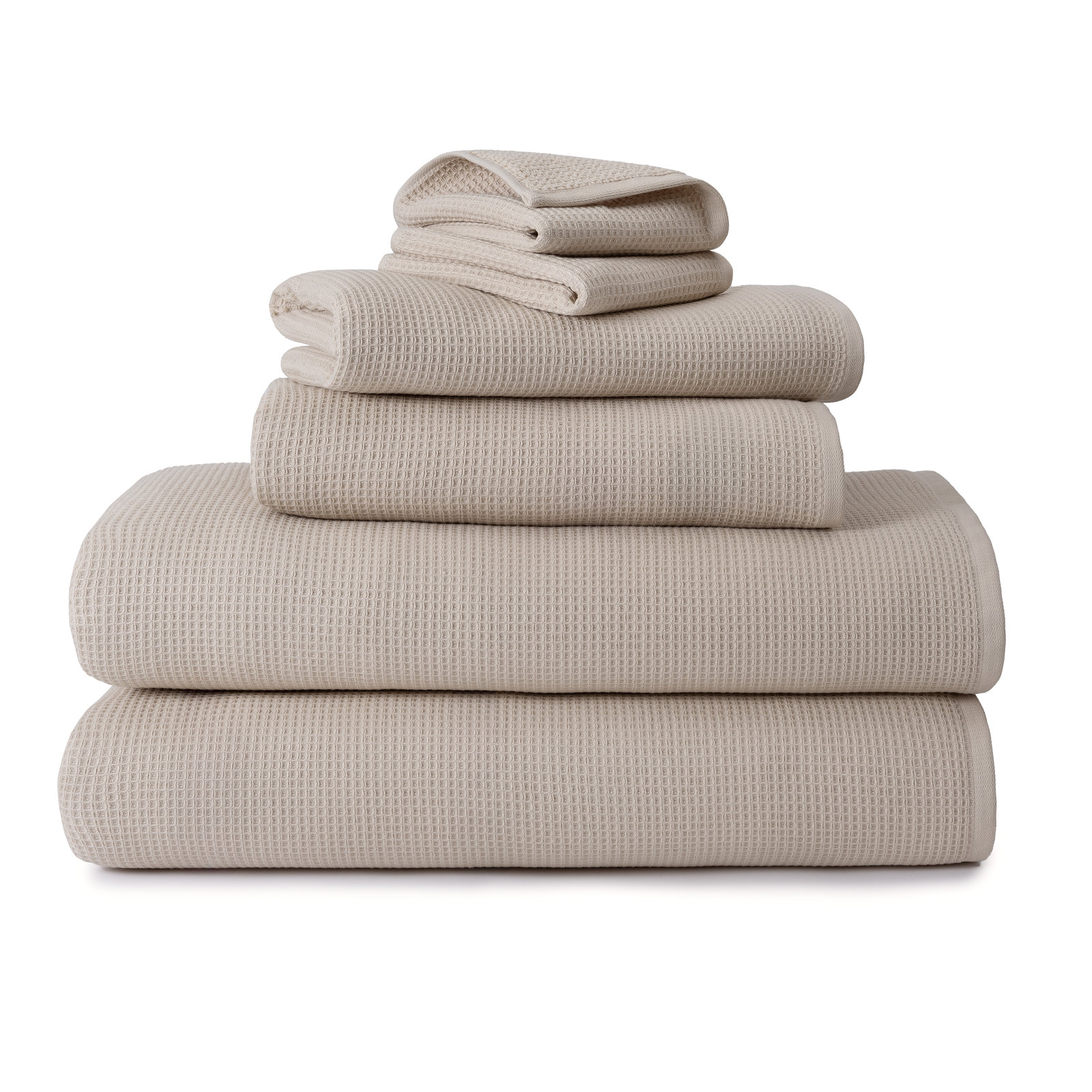 Brickell Cotton Bath Towel, Tan