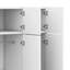 Armoire à miroir 3 portes avec 2 tiroirs, armoire supérieure, rangement pour chambre à coucher moderne-838747457