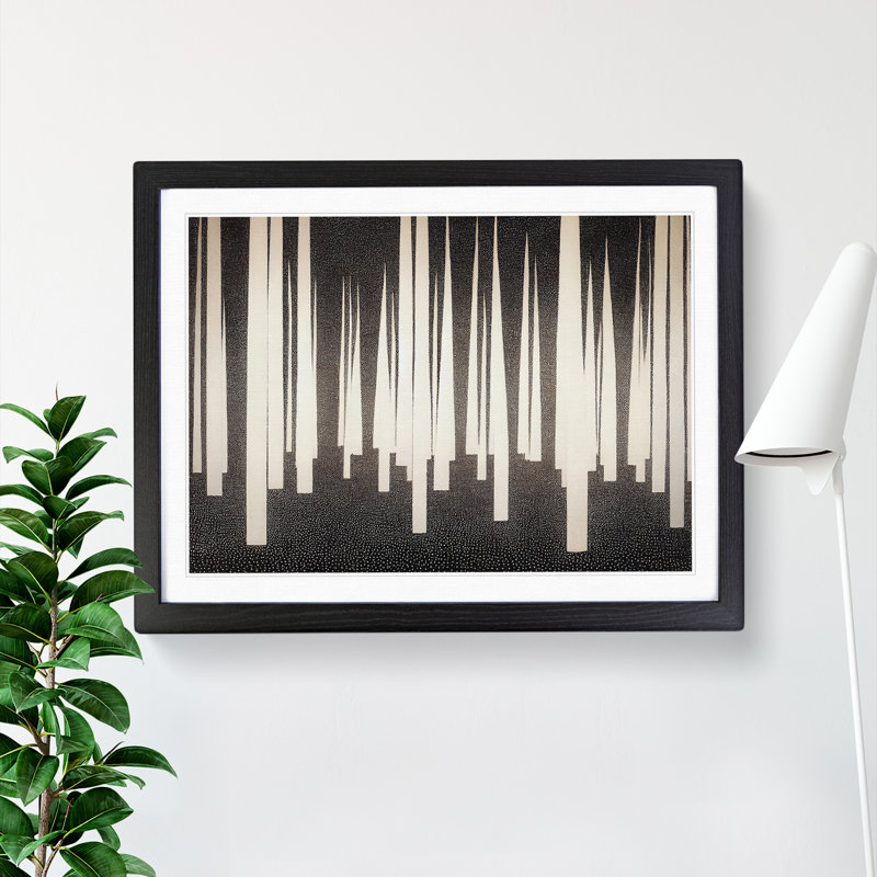 A Classic Forest Abstract - Framed Print, Black, 46cm H x 64cm W x 2cm D