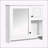Versatile Bathroom Wall Cabinet with Mirror and Multiple Shelves for Efficient Storage