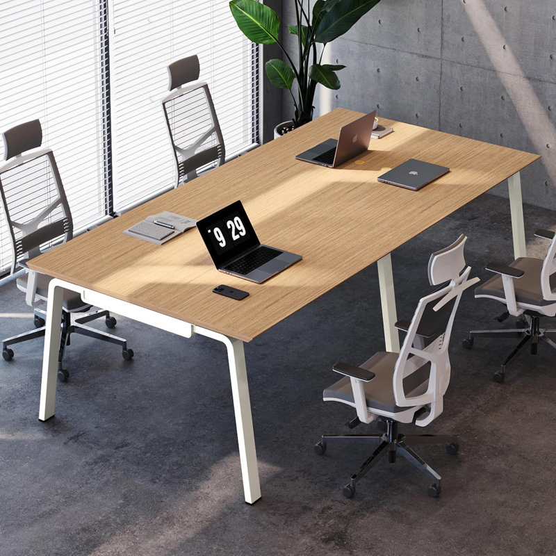 Modular Computer Office Desk, Modern Style Small Study Writing Workstation Table for Home & Business