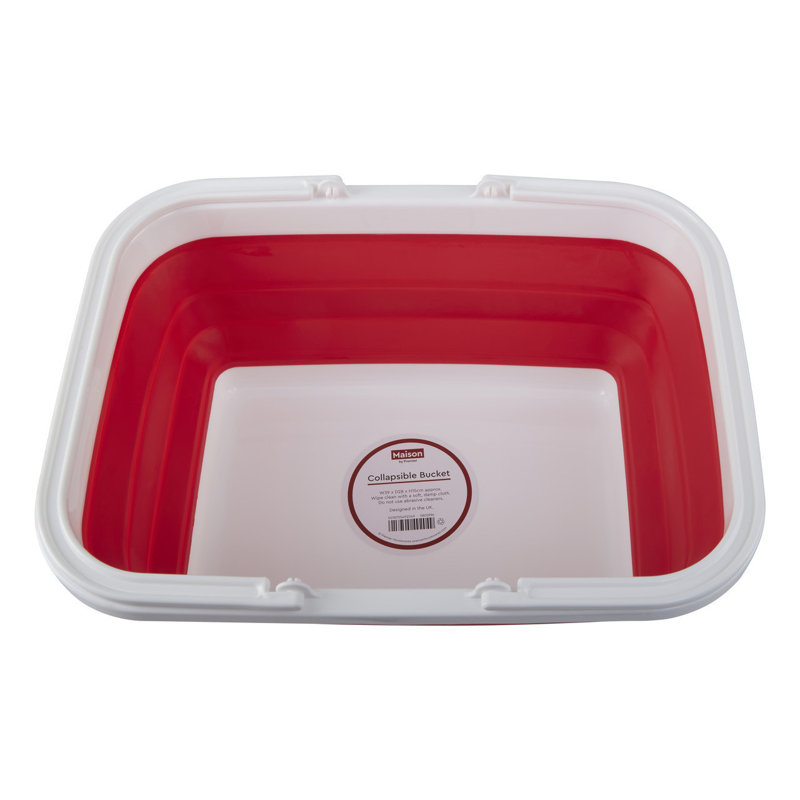 Premier Housewares Plastic Decorative Basket, Red