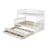 Kids Twin Over Full Bunk Bed with Trundle with Drawers-1914673387