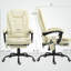 Fauteuil de massage vibrant à 7 points Vinsetto, chaise d'ordinateur à haut dossier avec support lombaire, repose-pieds, dossier inclinable