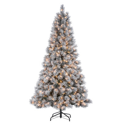 Lighted Artificial Pine Christmas Tree