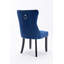 Chaise de salle à manger rembourrée en velours moderne avec anneau à tirer (ensemble de 2)-1415673411-1460188288