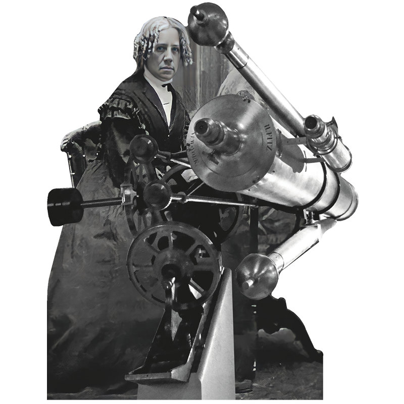 Maria Maria, premier astronome féminin, télescope en carton
