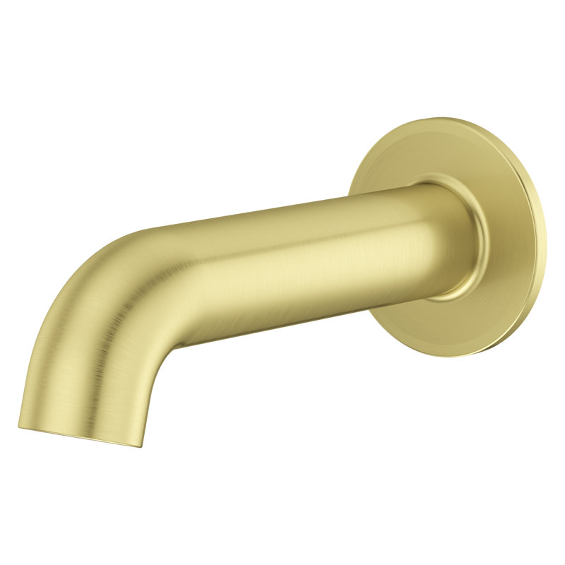 Wall Mounted Tub Spout, Gold