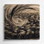 Faune, gnou, art mural gris en métal-1836436635