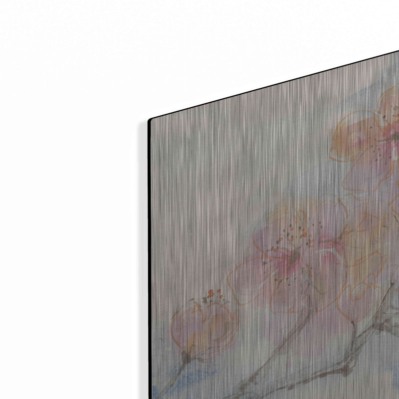 «Pink Blossoms III» par Chris Paschke, H 12 po x l 12 po