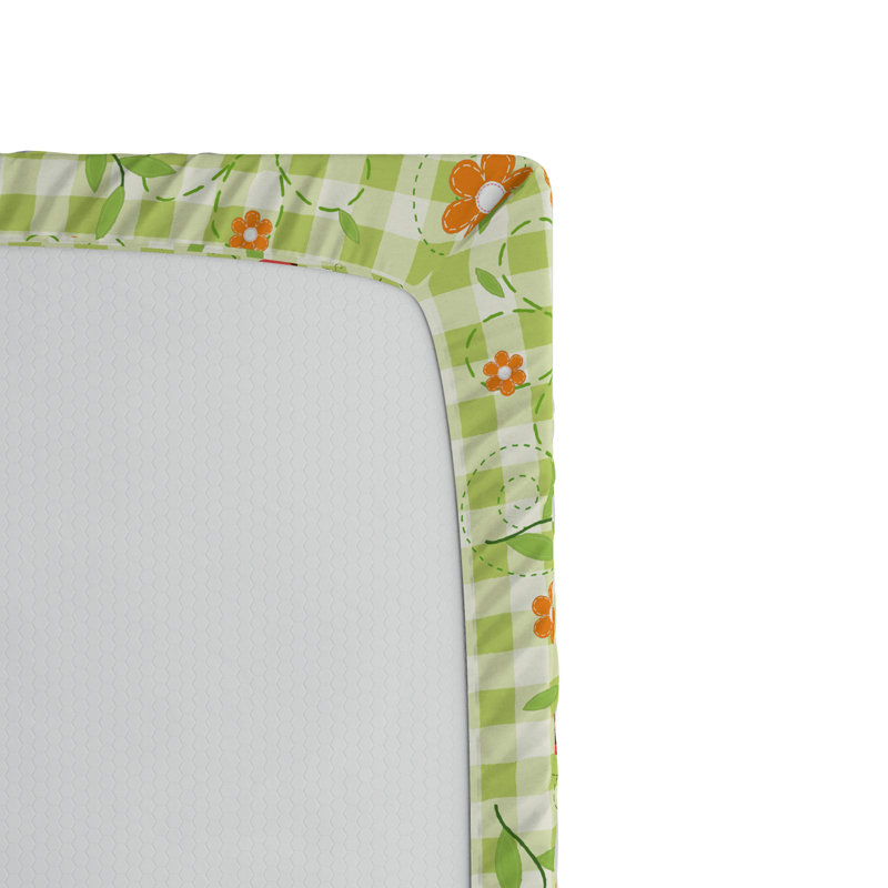 Microfiber Floral Fitted Sheet, Queen Fitted Sheet
