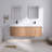  Lavenia 60" Modern Wall-Mounted Bathroom Vanity With Resin Sink, Soft-Close Doors-421509641-421509642