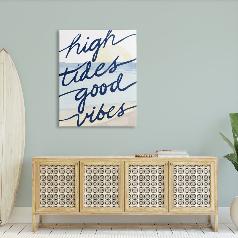 High Tides Good Vibes, Plaque murale, H 36 po x l 36 po x P 1,5 po