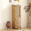 Console rectangulaire en bois massif brun-1062081457