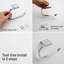 Porte-papier hygiénique mural 1 rouleau en acier inoxydable