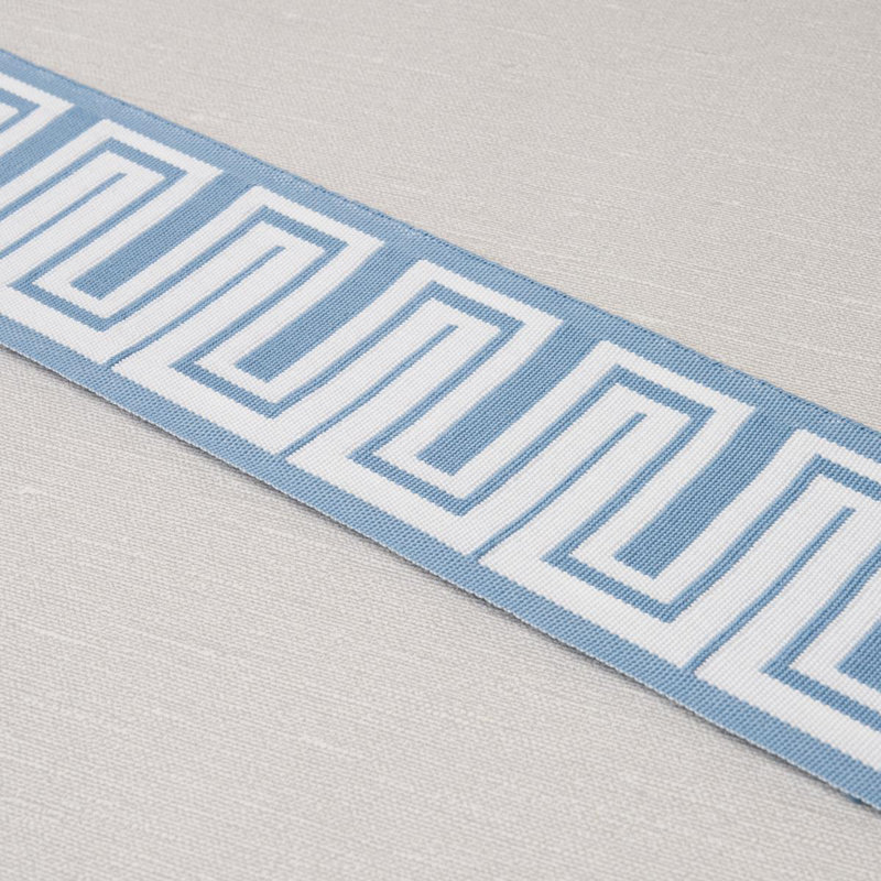 Schumacher x Mary McDonald Zeus Indoor/Outdoor Tape, Sky