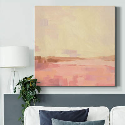 Salt Lake Sunrise II - Toile tendue avec châssis de qualité supérieure - prête à être accrochée