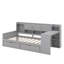 Lit de jour simple avec armoires et tiroirs de rangement-331978695