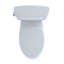 Eco Drake® Dual Flush Two-Piece Elongated 1.28 GPF Universal Height Toilet for 10 Inch Rough-In With Toilet Seat, Wax Ring and Toilet Mounting Bolts