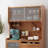 Scandinavian Cherry Wood Storage Food Cabinet