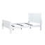 Lit lit en bois massif blanc 1pc lit lit traîneau meubles de chambre à coucher-114230620
