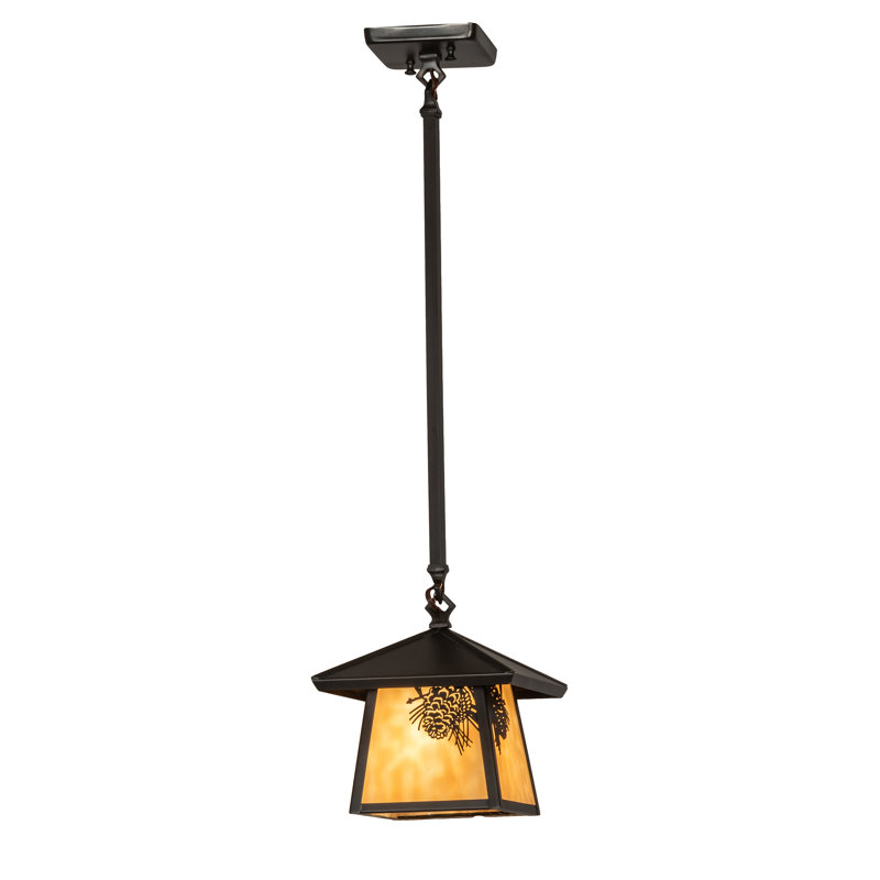 Luminaire suspendu carré à 1 lumière Jaliyah