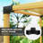 DIY Pergola Kit, Pergola Brackets with 3-Way Corner Brackets and Post Base for 4" x 4" (Actual 3.6" x 3.6") Lumber, 8 PCS Includes Screws