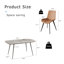 47.2'' Dining Table Set, Rectangular Modern Kitchen Table Set for Kitchen, Dining Room(1 Table 4 Chairs)-106341776-107369773