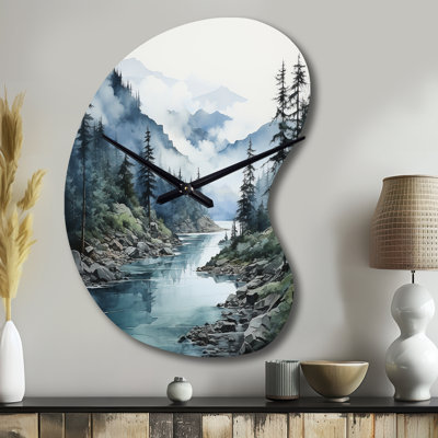 Horloge murale grise