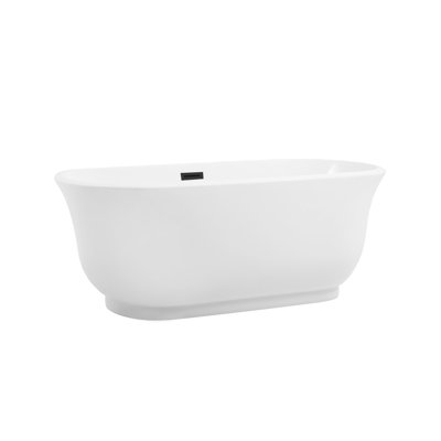 Chaylynn 59'' x 28'' Soaking Acrylic Bathtub