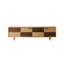 Crédence de rangement simple en bois massif de 78,7 po de largeur