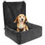 Siège d'auto pour chien pour chien de taille moyenne jusqu'à 40 lb - noir