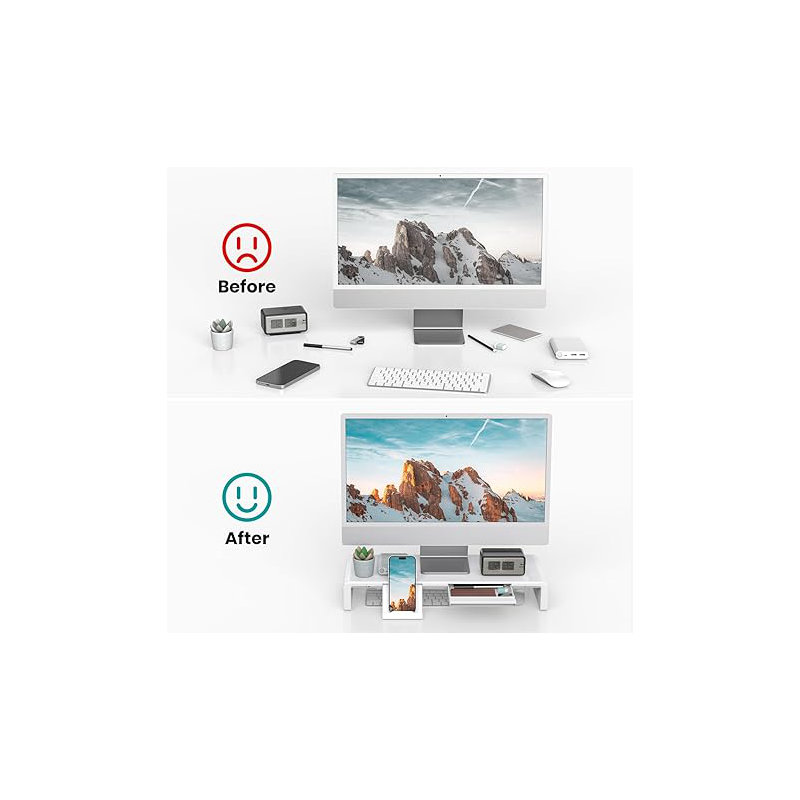 Support de bureau pour ordinateur portable / bureau Nichaolas