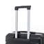 20 "/ 24" / 28 "3 pièces / ensemble en valise à roulettes en ABS, couleur assortie, avec serrure à combinaison (noir)