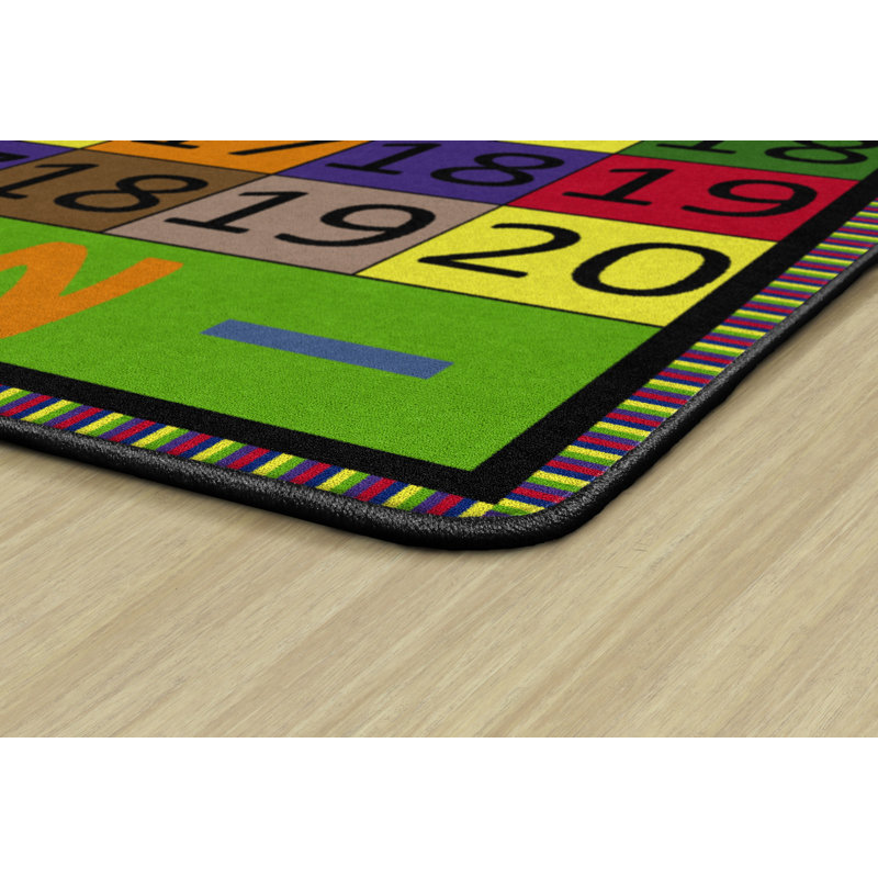 Jeu en tissu d’addition et de soustraction, H 0,5 po x l 144 po x P 144 po