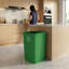 Bac de recyclage en plastique vert 35 gallons avec base renforcée-128822436