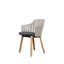 Choice Chair Indoor and Four Wood Legs Base with Upholstery Cane-line Ambience Seat Cover-606434923-606434502
